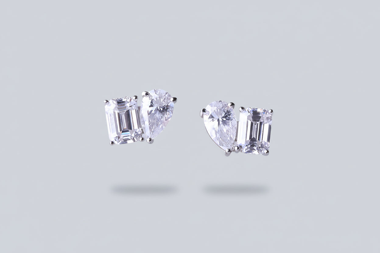 Earrings Dew of Grace Moissanite Studs