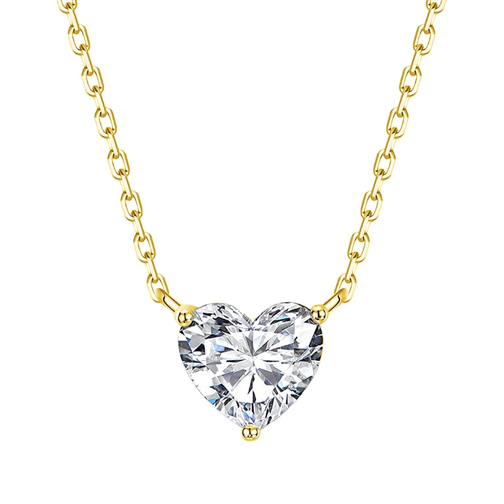 Infinite Heart Moissanite Pendant