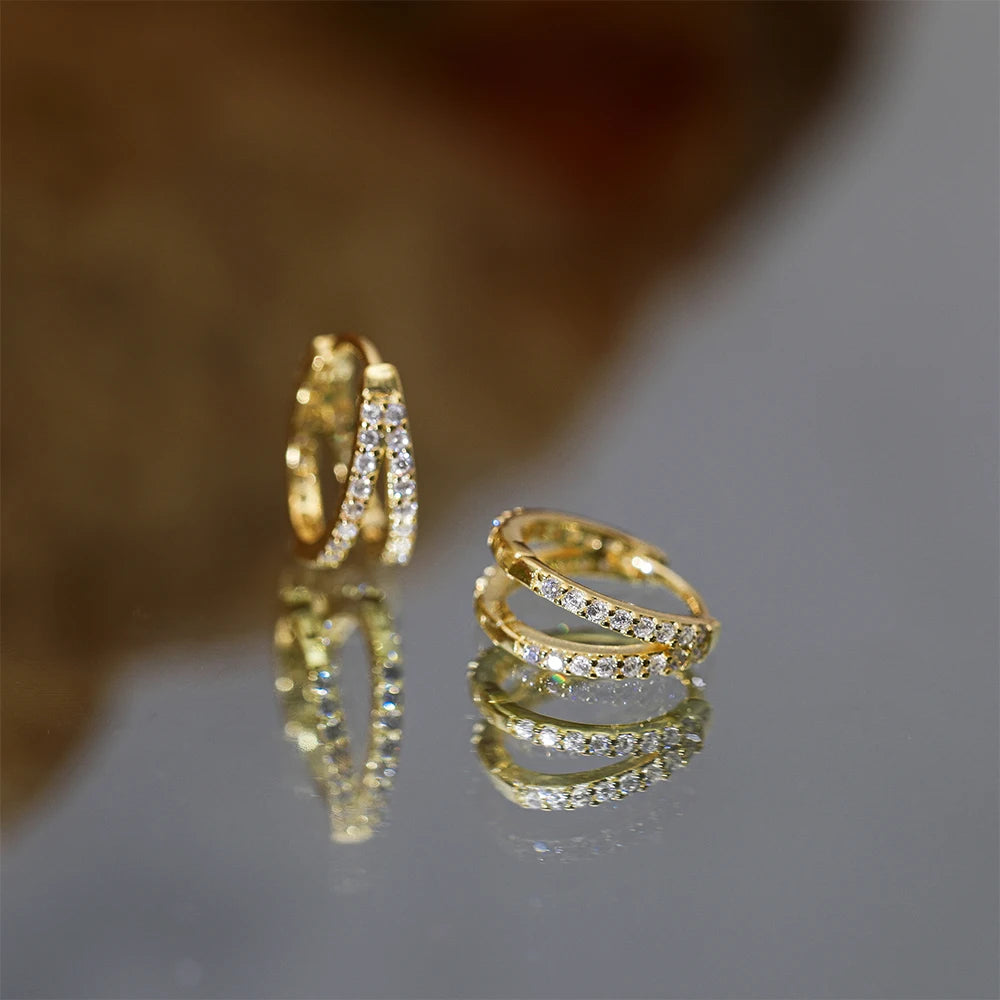 Radiant Dew Hoops Earrings