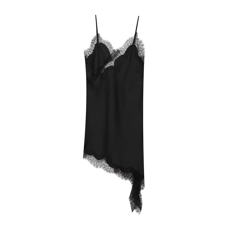 Elegant Black Lace Party Dress