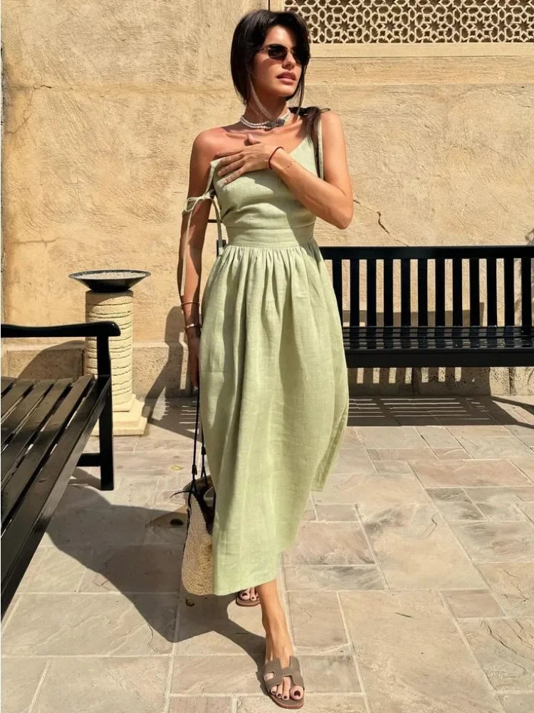Elegant Beach Maxi Sundress