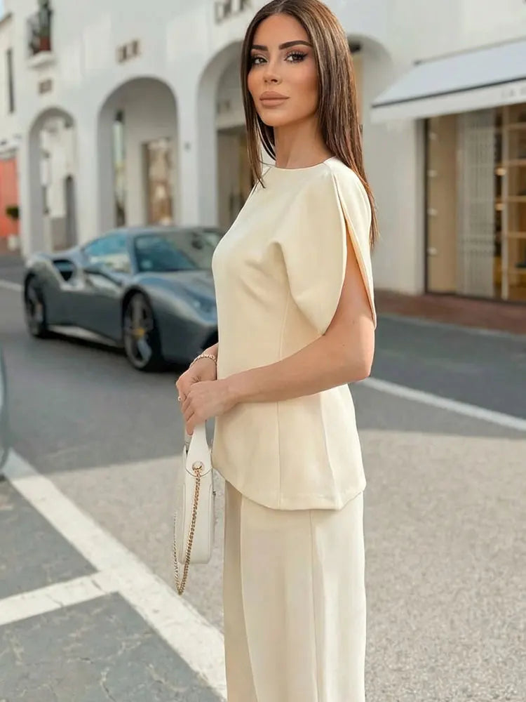 Sculpted Asymmetric Gala Top