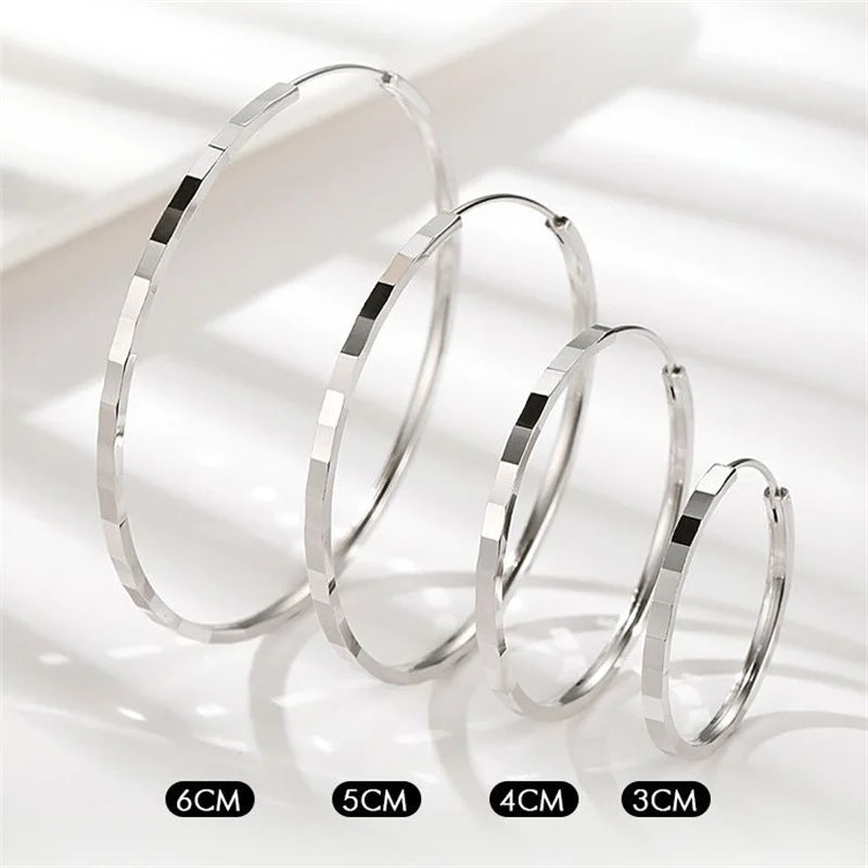 Bold Architectural Gold Hoops