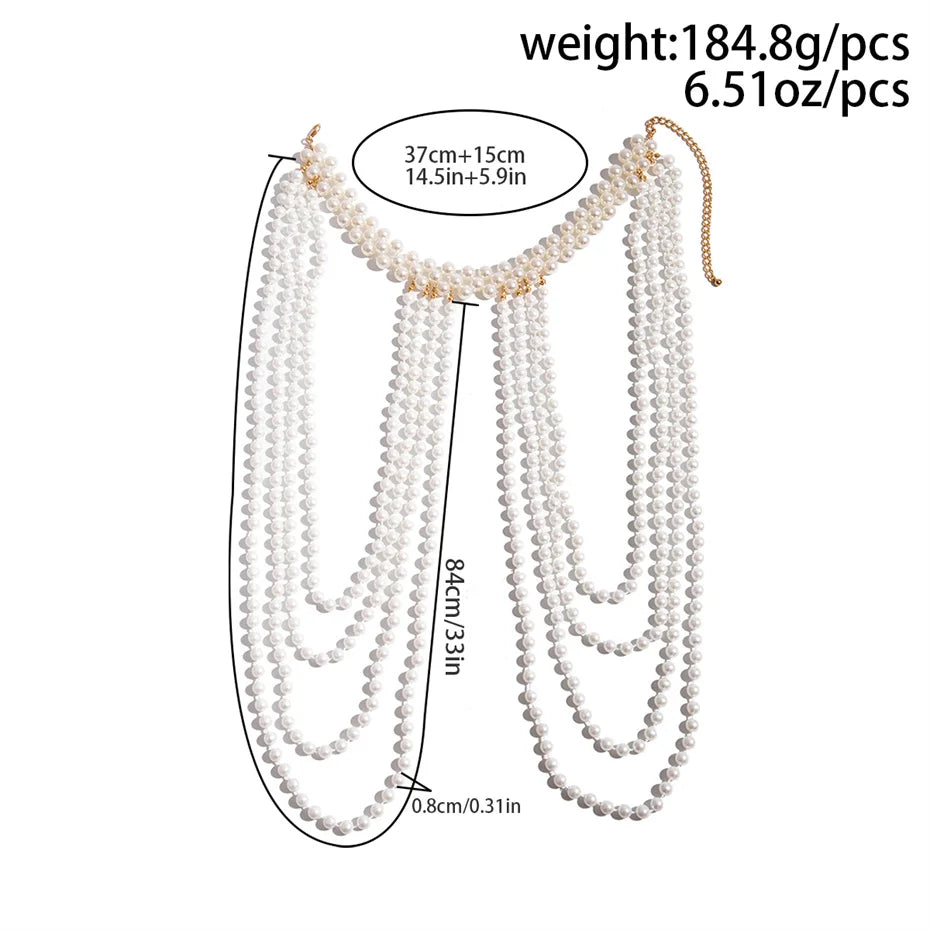 Pearlescent Muse Body Chain