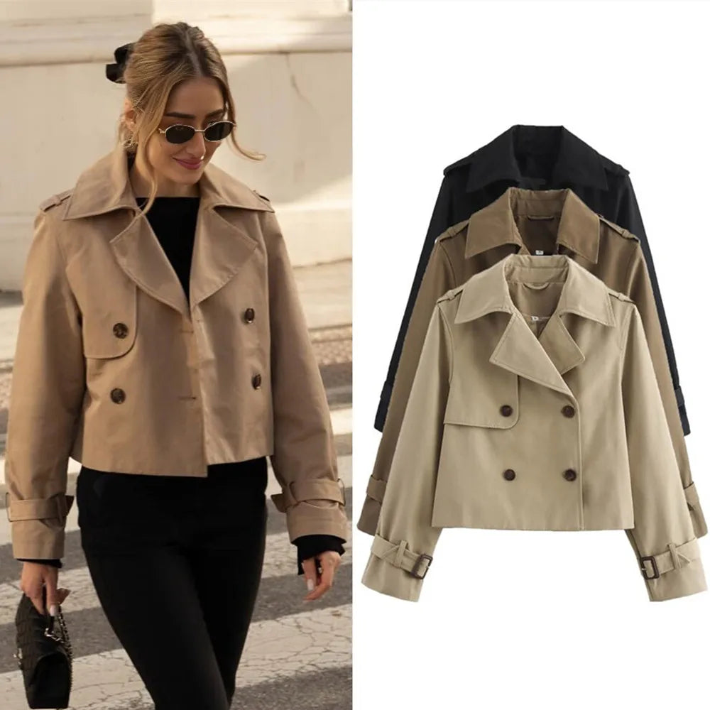 Urban Marfim Double-Breasted Jacket