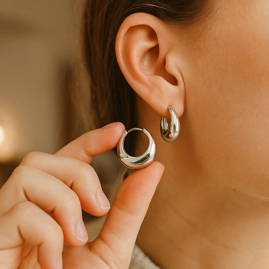 Aura Geometric Hoops