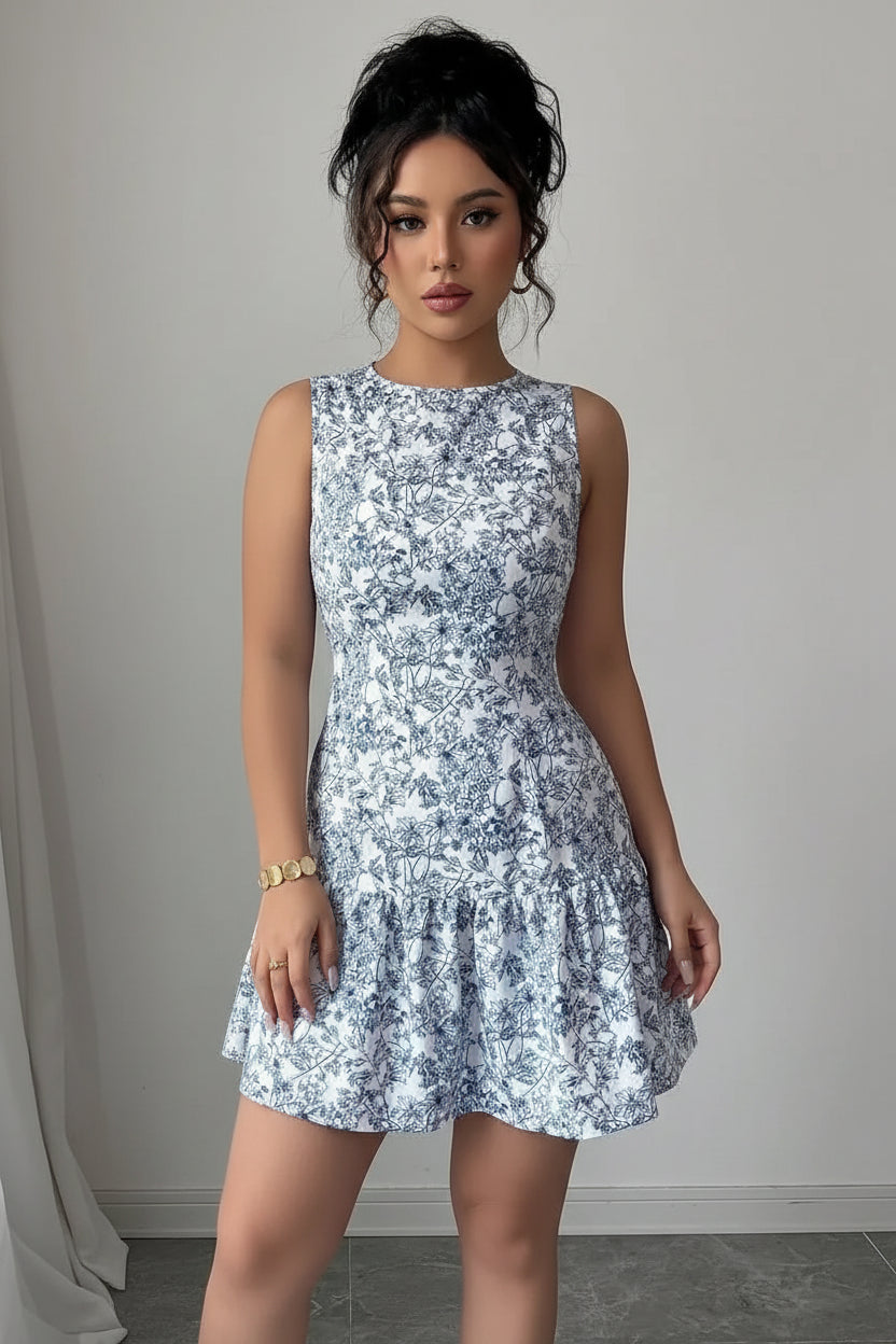 Petal Soft A-Line Mini Dress